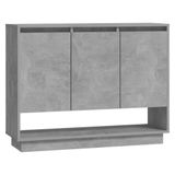 VidaXL Dressoir 97x31x75 cm Bewerkt Hout Betongrijs