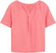 s.Oliver Blouse van linnenmix met strikdetail op de rug - Roze - Maat 36