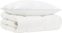 vidaXL - Ensemble de couette en duvet d'oie FULDA - 137 x 200 cm - Blanc