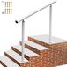 VEVOR Kit Main Courante Balustrade Garde Corps Terrasse Rampe Escalier Blanche Rampe d'Escalier Extérieur en Aluminium / Fer Main Courante Construction Solide Paquet de Valeur pour Escalier 121x91 cm