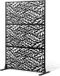VEVOR Metalen inkijkbescherming voor buiten, 119,4 x 182,9 cm, zichtschermen en panelen, vrijstaande buitenscheidingswand met standaard, 3-panelen, decoratieve tuinomheining van staal, voor balkon