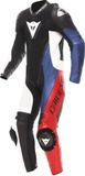 Dainese Demon Sprint geperforeerd eendelig leren motorfietspak - Zwart/wit/rood - Maat 60