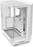 NZXT H6 Flow RGB Midi-tower behuizing, duale compartimenten, inclusief RGB-ventilator, wit