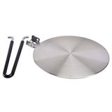 2019 Nieuwste Warmteverspreider Roestvrij Staal Inductie Adapter Plaat Koffie Melk Kookgerei Inductie Kookplaat Warmte Koken Diffuser voor Elektrische Kachel 7.5inch..