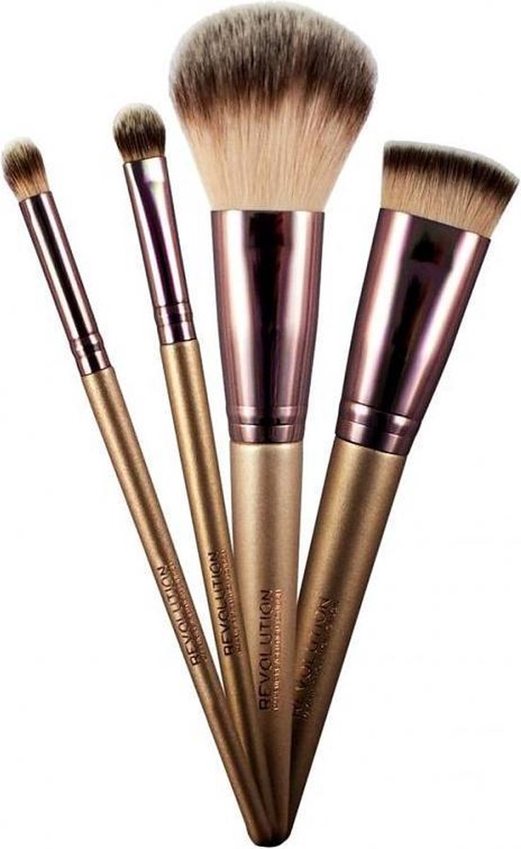 Revolution Champagne Brushes & Holder Set