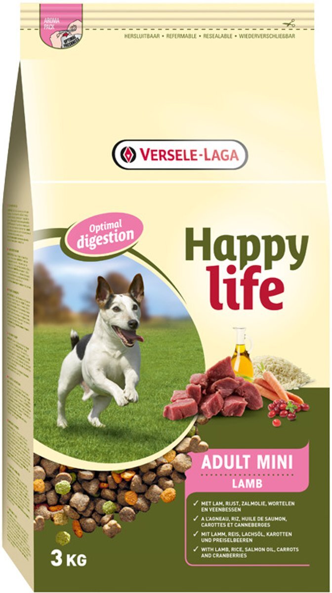 Happy Life Adult Mini Lamb - Hondenvoer - 3 kg