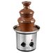 Clatronic® chocoladefontein | chocoladefontein voor fruit & gebak | warme en vloeibare chocolade voor brunch, feestjes, Kerstmis, Oud & Nieuw | diepe lekbak + roestvrijstalen fontein | SKB 3248