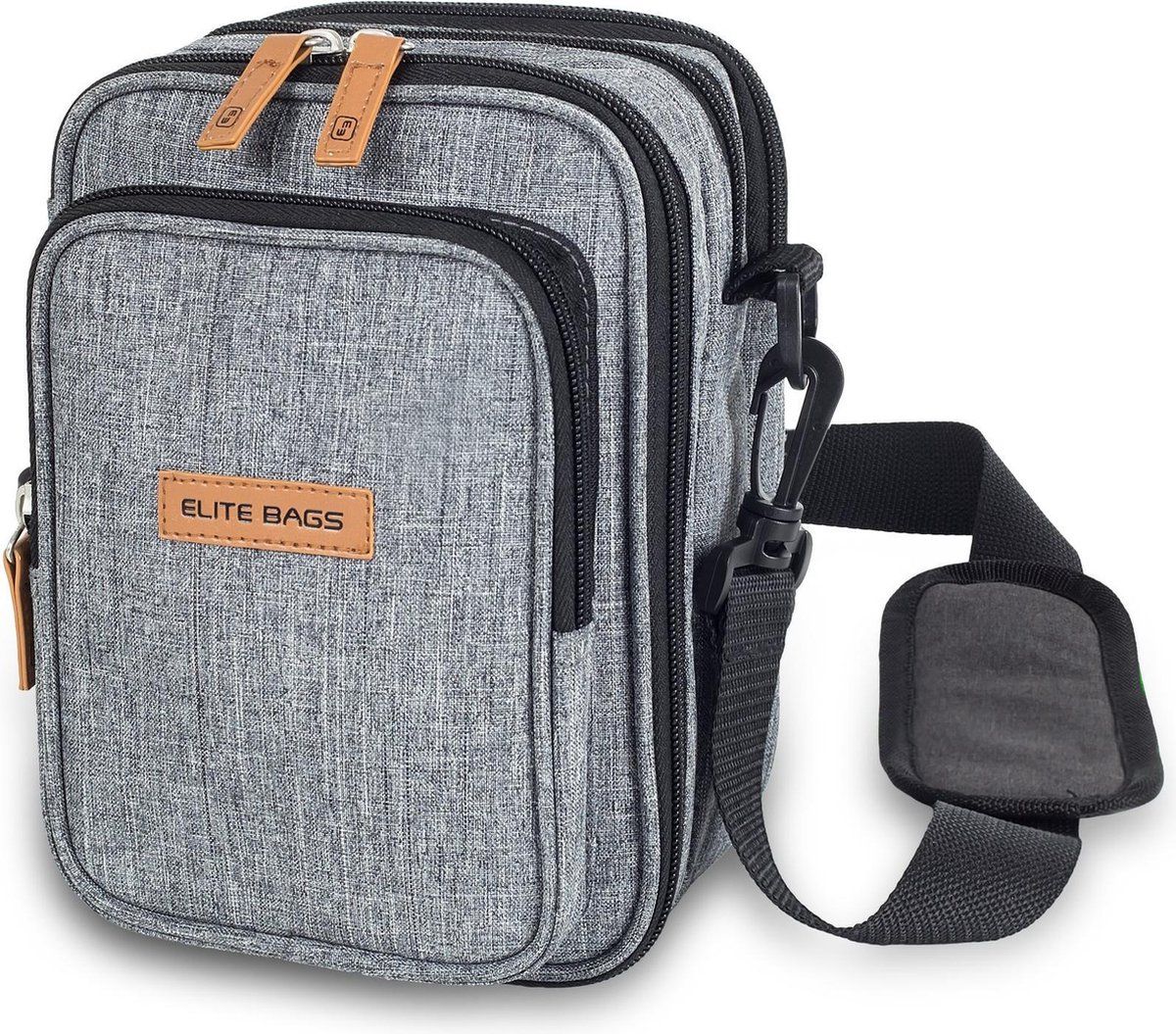 Elite Bags Unisex Diabetes Schoudertas Grijs - 8436564542526