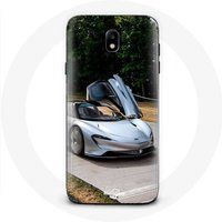Maniacase Hoesje voor Samsung Galaxy J3 2017 Formule 1 McLaren Auto Grijs