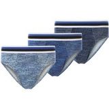 Jan Vanderstorm herren 3-Pack Slip - 10 - blauw - Plus Size