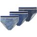 Jan Vanderstorm herren 3-Pack Slip - 10 - blauw - Plus Size