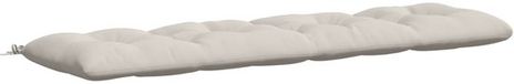 vidaXL - Coussin de banc - VIANEN - 100% Polyester - Blanc - 200 x 50 x 12 cm