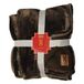 miasuite i sogni italiani Winterdeken van hypoallergeen fleece, 130 x 160 cm, bruin, met fluwelen effect