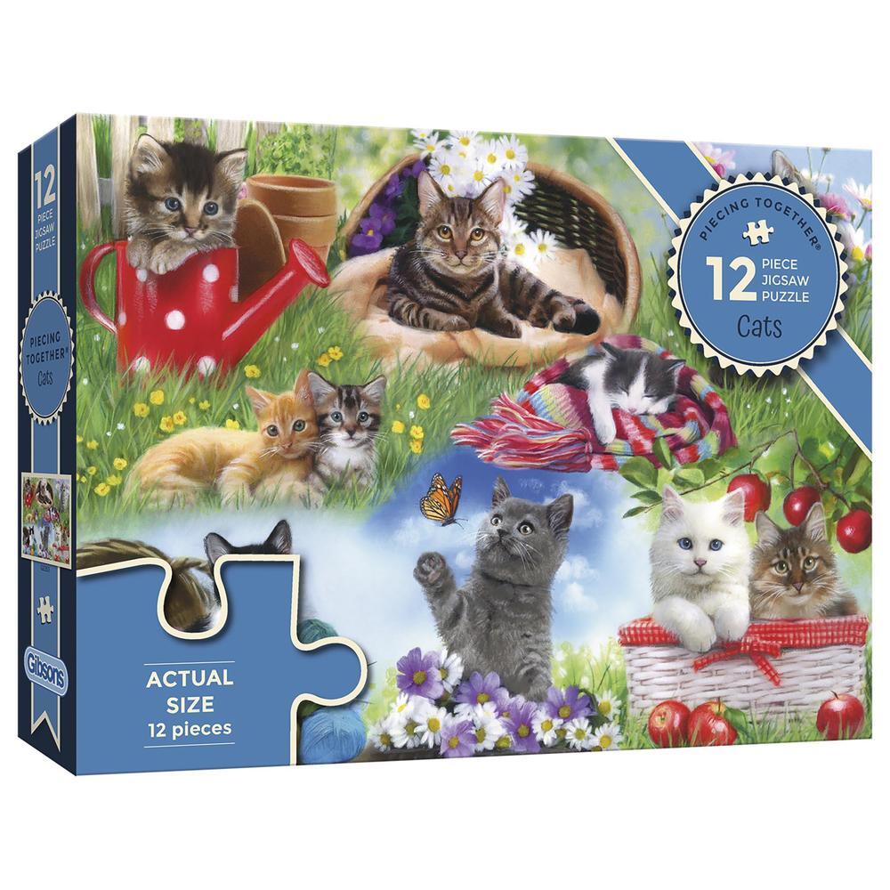 Gibsons Cats - Piecing Together Puzzel (12 stukjes)