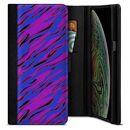 caseable caseable Apple iPhone XS Max Telefoonhoesje Beschermhoes - Mobiele Telefoon Klaphoes - Schokdempend & Krasbestendig Oppervlak - Kaartenvak - Kleurrijk Design - Electric Ocean 2