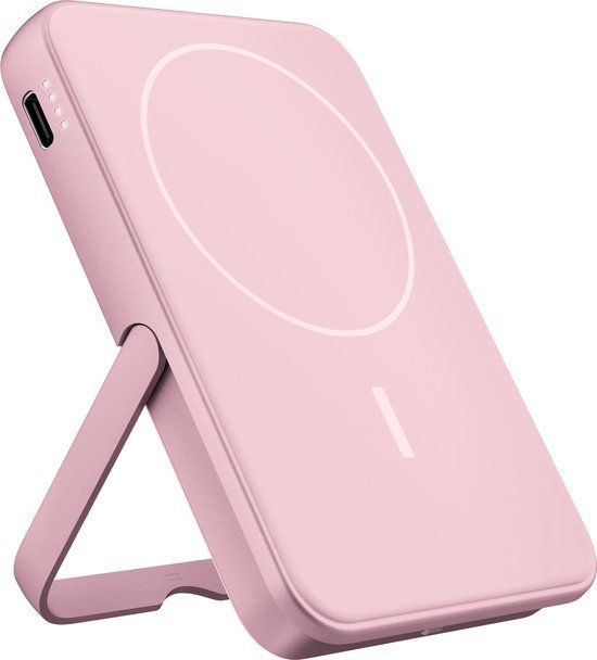 Fresh 'n Rebel Magnet Wireless Powerbank 5000 mAh - Pastel Pink