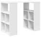 Merkloos Houten Computertafel met Planken in Wit