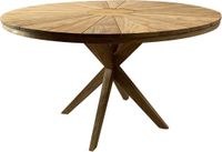 AVH-Collectie Cairo dining tuintafel 130 cm rond teakhout