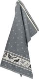 Bunzlau Castle Theedoek Birds – Anthracite, 100% Biokatoen