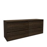 Saniclass Holz Pure Badkamermeubelset - 160x45x62cm - Mat Eiken Charcoal