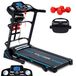 THUNDER ICON-D-BLACK tapis de course, 17 km/h, 2 CV, pliable, max. 140 kg, Bluetooth, écran LCD, fonction massage, poids
