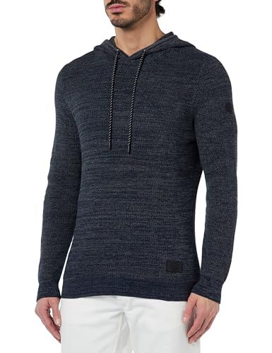 KEY LARGO Heren Valley Hoodie Pullover, Navy (1200), S