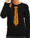 Bellatio Decorations Halloween Heks en Pompoen Trui - Dames L