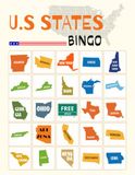 US States Bingo: 32 Player Geography and American Themed Party Games