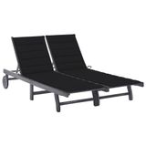 VidaXL Tuinstoel Acaciahout Grijs