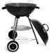 Barbecue au charbon de bois Barbecue boule avec couvercle - Ø 41 cm - Noir - Pour 5 à 6 personnes
