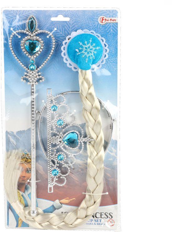 Toi-Toys IJsprinses met Vlecht Tiara en Staf Set