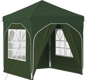 vidaXL Pop-up Feesttent 192 x 192 x 245 cm Groen