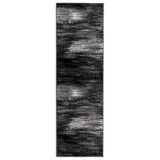 vidaXL Tapijtloper FLORNES Geweven Zwart 100 x 300 cm PP