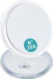 Bol Miroir Grossissant Compact - 20x Vergroting, Rond, Transparant