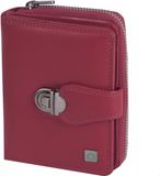 Greenburry Sponsachtig portefeuille leer 9 cm - Dames - Staand formaat - rood