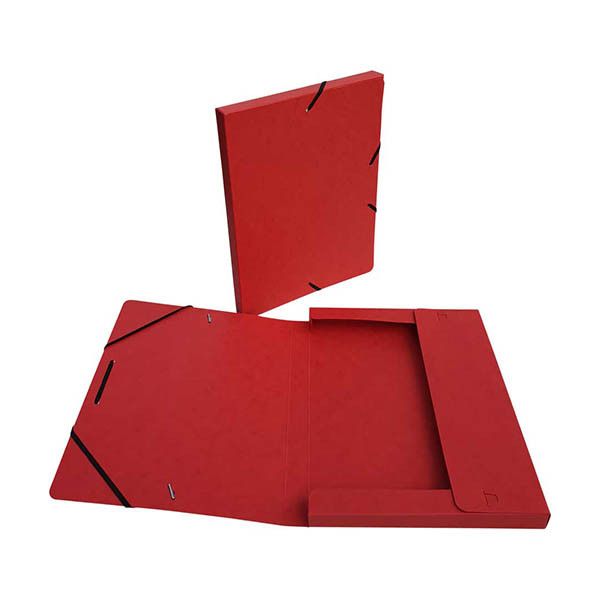 Bronyl elastobox glanskarton rood 25 mm