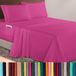 Elegant Comfort Luxe 1500 premium hotelkwaliteit microvezel 4-delige lakenset, 45-61 cm diep - extra diepe zakken - Ultrazachte 4-delige diepe zaklakens, Queen, felroze