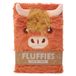 GiftLocalUK Grote pluche notitieblok Highland Coo Cow - koe
