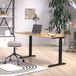 Germania Zit-stabureau Hermoso | 120 x 80 x 91 cm | Handmatig verstelbaar | Navarra Oak-design | Bruin | Spaanplaat | Metaal
