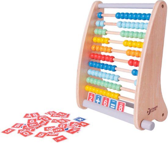 Classic World Houten Telraam met Telkaarten - 3+ jaar