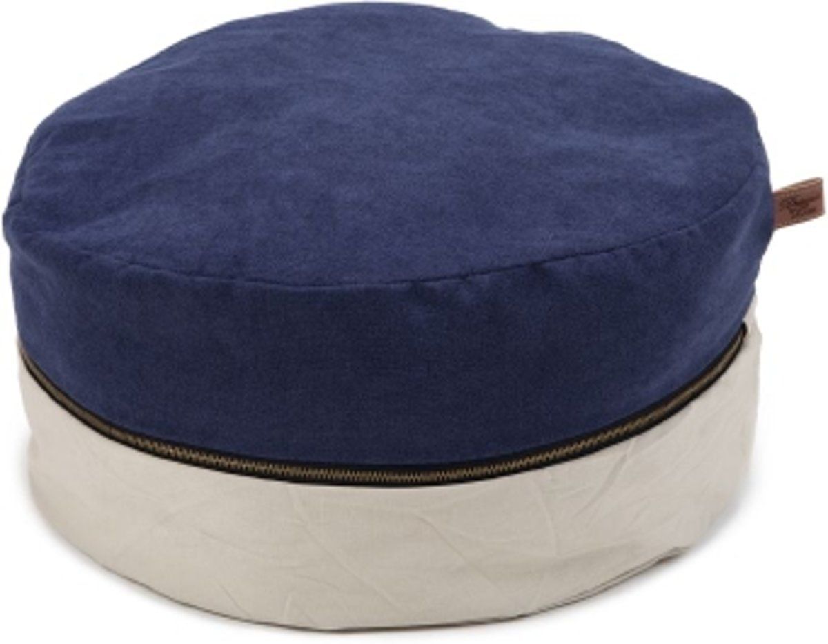 Designed by Lotte Fyrna Kattenpoef Beige/Blauw 45 cm