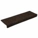 vidaXL Trapmatten Zelfklevend 15 stuks 65x21x4 cm Donkerbruin Rechthoekige Rand