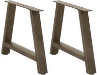 vidaXL - Salontafelpoten - 2 - st - A-vormig - 60x(42-43) - cm - staal