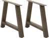 vidaXL - Salontafelpoten - 2 - st - A-vormig - 60x(42-43) - cm - staal