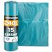 Hinrichs Vuilniszak XXL 240 l - extreem scheurvast - rol met 15 XXL vuilniszakken - 70 µ - 100 x 125 cm - LDPE - ideaal voor thuis of in de tuin (blauw)