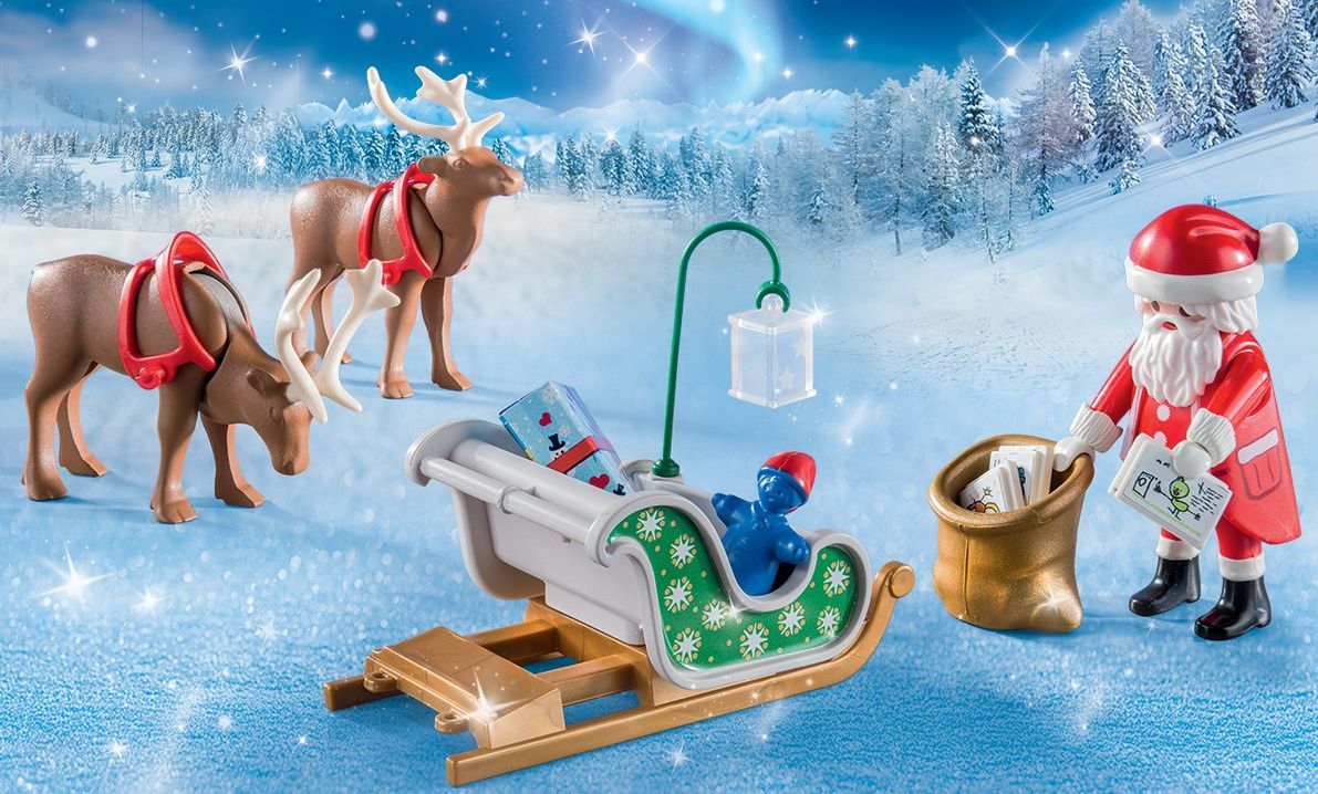 PLAYMOBIL Kerstslee met rendieren - 9496