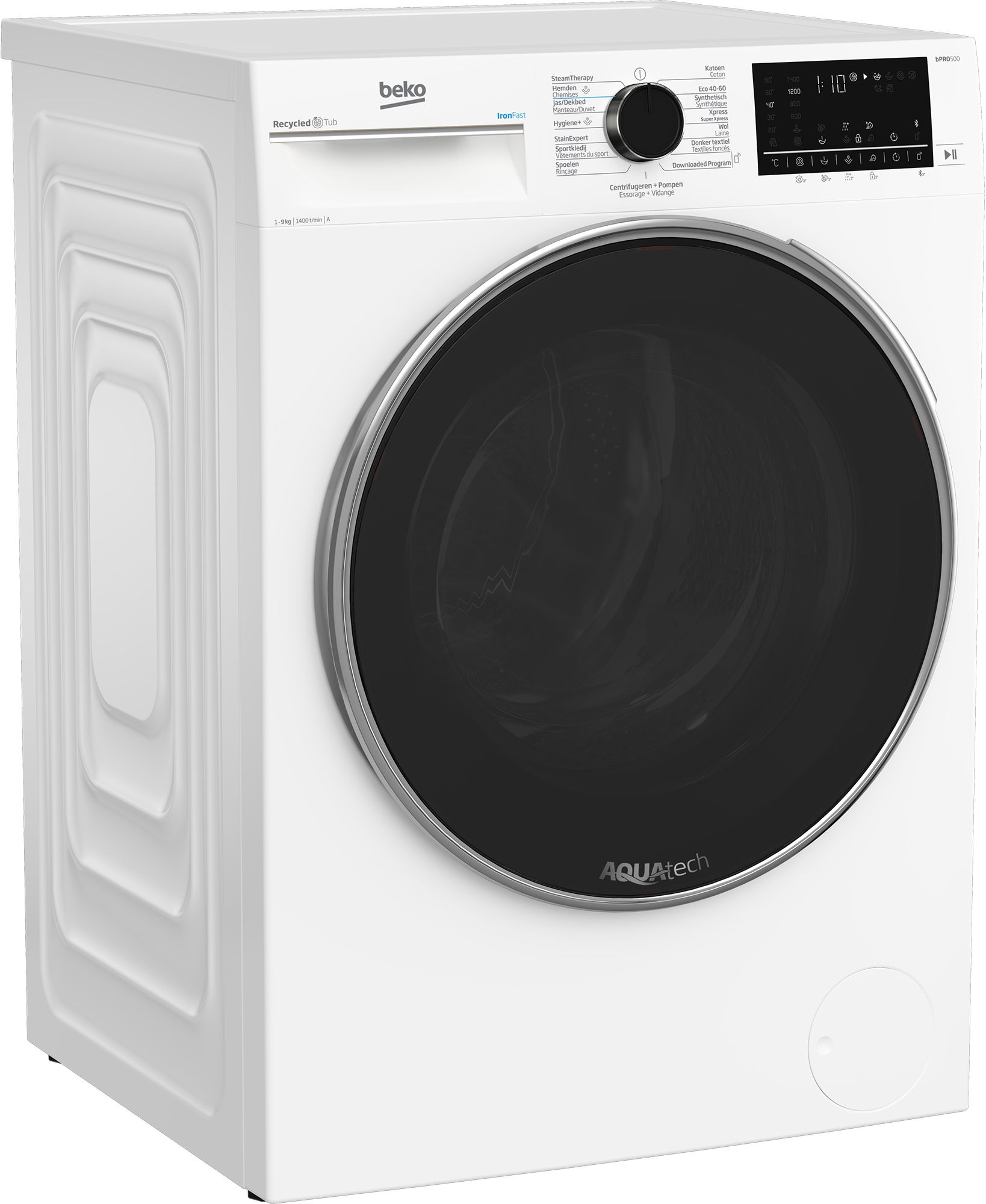 Beko B5WT5941082W - Wasmachine - 9 kg - 1400 RPM - Wit