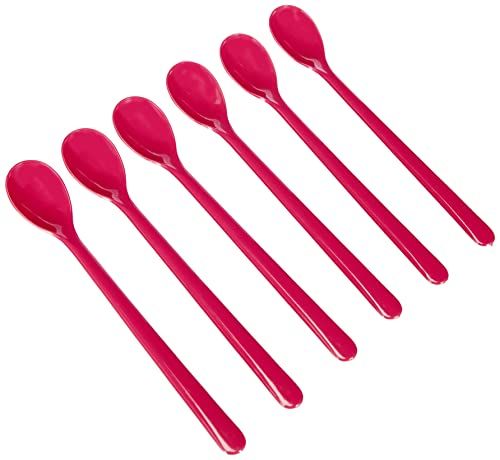 Kimmel 21-000-3210-1 Multifunctionele Lepel/Yoghurtlepel - 6 Stuks - Fuchsia
