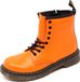 DR. MARTENS D3824 Amphibio Bimbo Oranje Bootschoen Kinderen