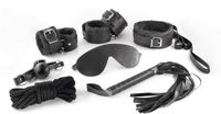 Crushious Dungeons and Maidens - 8-delige BDSM Kit - Zwart